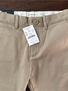 Crewcuts Tan Slim Chino Pants